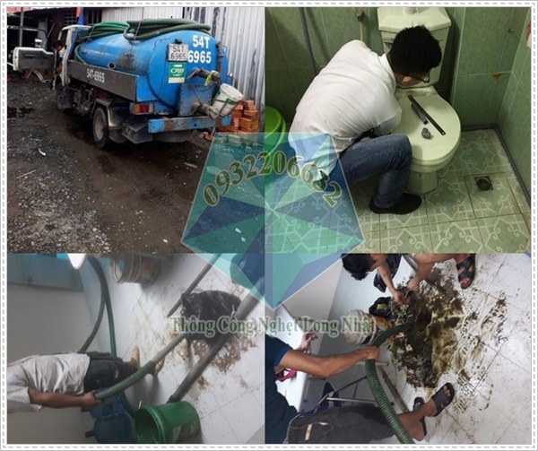 Thông đường ống thoát nước.